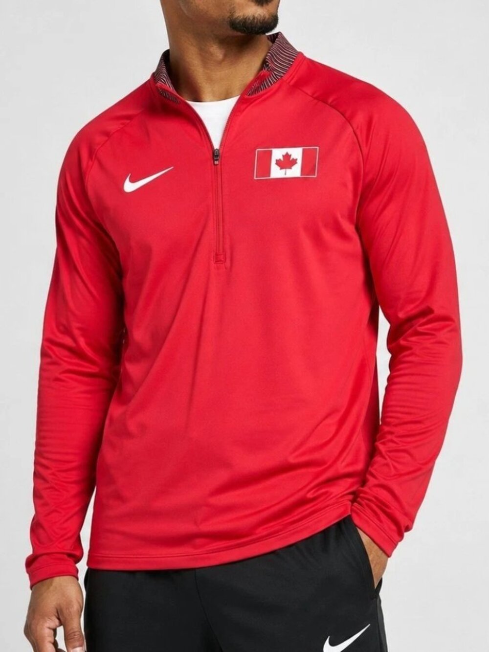 Nike Pro Elite Half-Zip Track Jacket Canada Team Issued CI7826-XXX